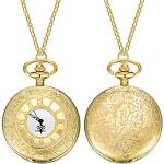 Relojes dorados de oro con cadena Cuarzo vintage para mujer 