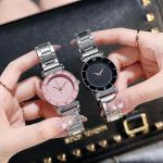 Relojes lila de metal de pulsera Cuarzo informales para mujer 