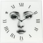 Relojes blancos de vidrio de pared Fornasetti para mujer 