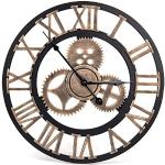 Relojes dorados de metal de pared de diseño vintage 