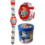 Relojes multicolor de pulsera Disney Mickey Mouse analógicos Cartoon infantiles 