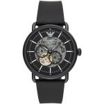 Relojes negros de acero de pulsera impermeables Automático Cronógrafo para multi-sport Armani Emporio Armani para hombre 