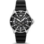 Relojes transparentes de acero de pulsera impermeables con fecha Automático Cronógrafo Armani Emporio Armani para hombre 