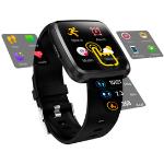 Smartwatches negros con vibración con medidor de distancia para multi-sport Innova Bluetooth 