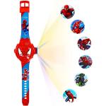 Relojes rojos de pulsera Spiderman para navidad con fecha digital infantiles 