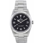 Relojes negros de acero inoxidable de pulsera Automático brazalete Zafiro para multi-sport con logo Rolex para hombre 