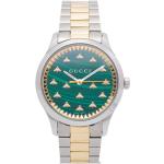 Relojes verdes de acero inoxidable Gucci G-Timeless para mujer 