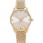 Relojes dorados de acero inoxidable Gucci G-Timeless para mujer 