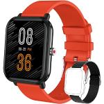 Smartwatches naranja con vibración con medidor de distancia para multi-sport para mujer 