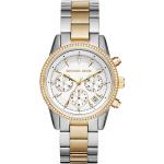 Relojes plateado de oro rebajados Michael Kors para mujer 