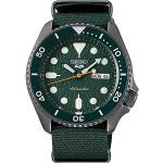 Relojes verdes de acero de pulsera Automático Seiko 5 para hombre 