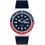 Relojes azul marino de pulsera rebajados con correa de plata Timex para hombre 