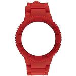 Relojes rojos de silicona de pulsera brazalete Watx & Colors para mujer 