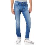 Jeans stretch azules de denim rebajados ancho W33 Replay Anbass talla M de materiales sostenibles para hombre 