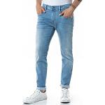 Jeans stretch azules de poliester rebajados ancho W34 Replay Anbass de materiales sostenibles para hombre 