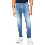 Jeans stretch azules de poliester ancho W30 Replay Anbass de materiales sostenibles para hombre 