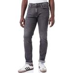 Jeans stretch grises de denim ancho W27 Replay Anbass talla M para hombre 
