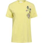 Camisetas amarillas de algodón de manga corta manga corta con cuello redondo de punto Replay talla XS para mujer 