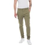 Jeans stretch verdes ancho W29 militares Replay de materiales sostenibles para hombre 