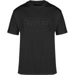 Camisetas negras de cuello redondo rebajadas con cuello redondo con logo Replay talla L para hombre 