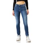 Jeans azules de corte recto ancho W30 Replay para mujer 