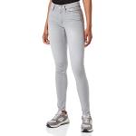 Jeans stretch grises de denim ancho W26 Replay para mujer 