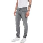 Jeans stretch grises de piel rebajados ancho W29 informales Replay Anbass talla M de materiales sostenibles para hombre 