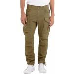 Pantalones cargo verdes de algodón ancho W31 Replay de materiales sostenibles para hombre 
