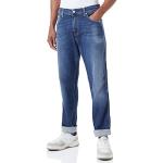 Jeans stretch orgánicos azules de algodón ancho W33 Replay de materiales sostenibles para hombre 