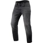 Jeans stretch grises de cuero desgastado talla M 