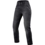 Jeans stretch azul marino de cuero ancho W24 largo L32 desgastado Revit talla 6XL para mujer 