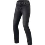 Jeans stretch grises ancho W29 largo L32 desgastado Revit talla L para mujer 