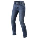 Jeans stretch azul marino ancho W31 largo L32 desgastado Revit talla XXS para mujer 