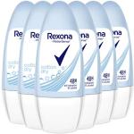Rexona - Cotton dry, desodorante en roll - on, mujer, pack de 6 (6 x 50 ml)