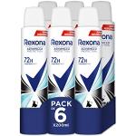 Rexona - Desodorante Aerosol Advance Protection Invisible Aqua 72 h para mujer 200 ml - Pack de 6