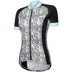RH+ Venere W Jersey, Camiseta de Ciclismo para Mujer, Negro/Leopardo, Talla S