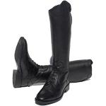 Botas negras de cuero de equitación talla 34 para mujer 