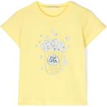 Camisetas amarillas de algodón de manga corta infantiles Liu Jo Junior 3 años 