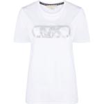 Camisetas orgánicas blancas de algodón de manga corta rebajadas manga corta con cuello redondo con logo Michael Kors by Michael de materiales sostenibles para mujer 