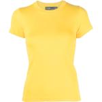 Camisetas amarillas de algodón de manga corta rebajadas manga corta con cuello redondo de punto Ralph Lauren Polo Ralph Lauren para mujer 