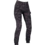 Jeans stretch grises de algodón talla S para mujer 