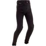 Jeans stretch negros de cuero impermeables 