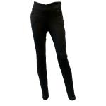 Pantalones negros de jersey de cintura alta tallas grandes talla XXL para mujer 