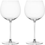 Copas blancas de vino de vidrio soplado Riedel en pack de 2 piezas 