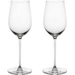 Copas blancas de vidrio de vino de vidrio soplado Riedel en pack de 2 piezas 