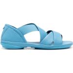 Sandalias azules celeste de goma de tiras rebajadas con logo Camper Right talla 39 para mujer 