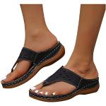 Sandalias negras de piel tipo botín de primavera de punta abierta vintage talla 43 para mujer 