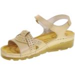 Sandalias deportivas doradas de goma con tacón de cuña Riposella talla 39 para mujer 