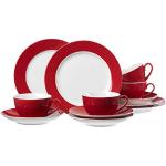 Tazas rojas de porcelana de espresso  aptas para lavavajillas Ritzenhoff & Breker para 4 personas 