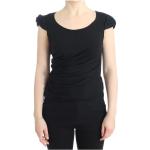 Camisetas negras de algodón de algodón  rebajadas Roberto Cavalli talla L para mujer 